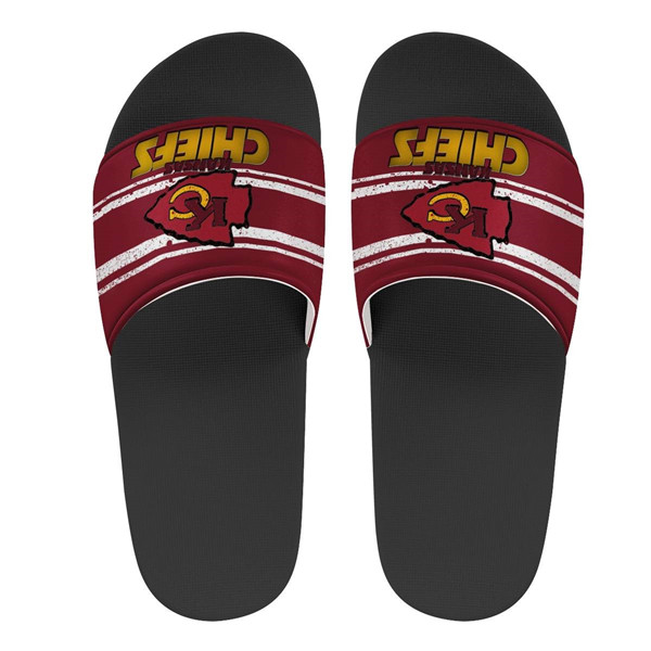 Youth Kansas City Chiefs Flip Flops 002 - Click Image to Close